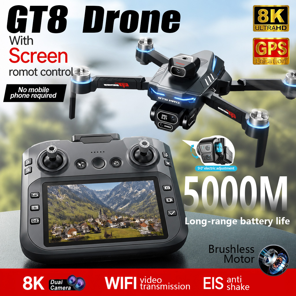 Drone Lidar - New GT8 Drone Professional 8K Dual