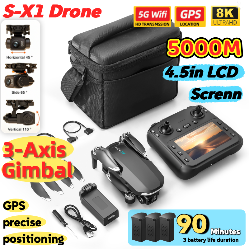 S-X1 MAX GPS Drone with 3-Axis – Drone Photogrammetry recenzja i cena