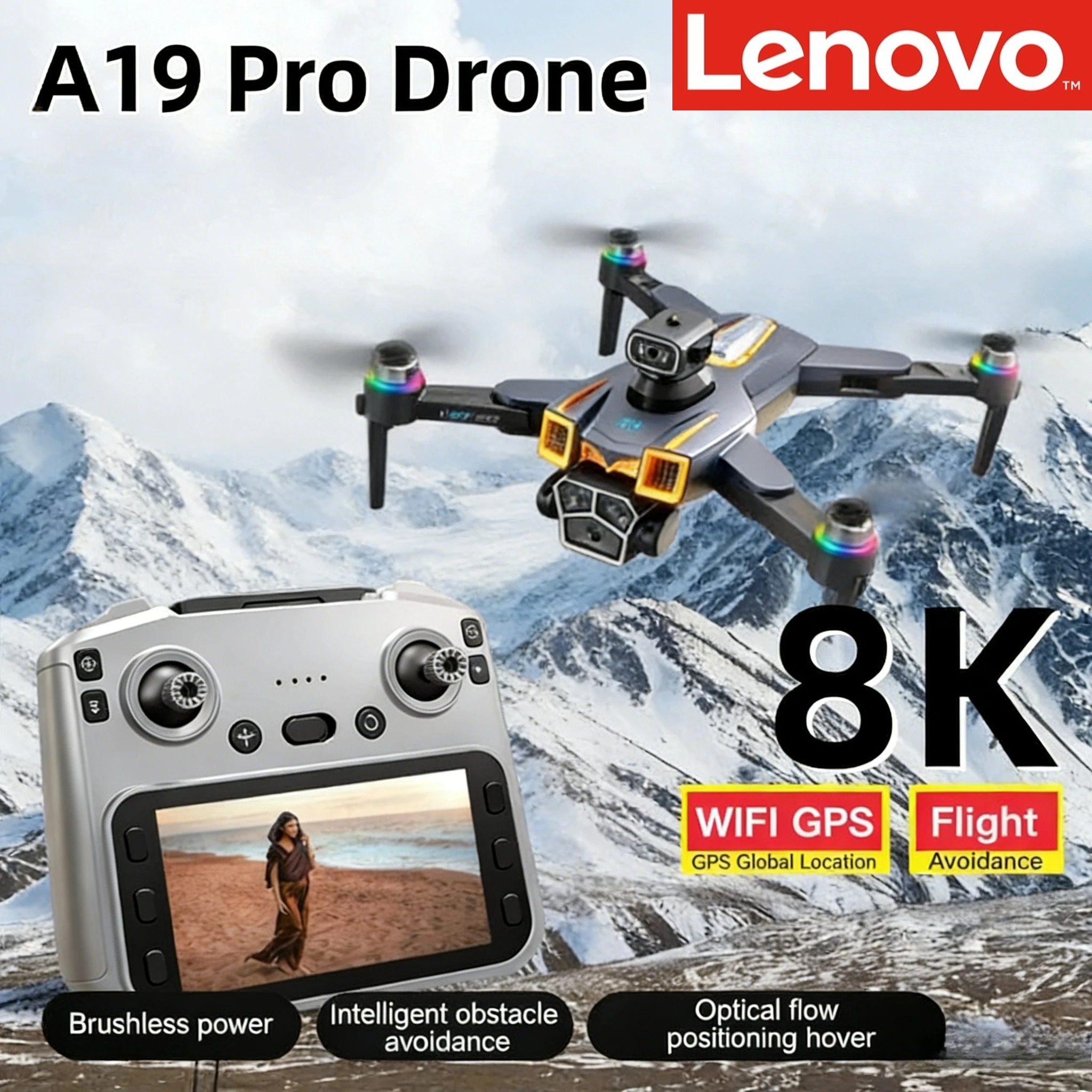 Lenovo A19 PRO Drone 8K Aerial – Drone Multispectral recenzja i cena