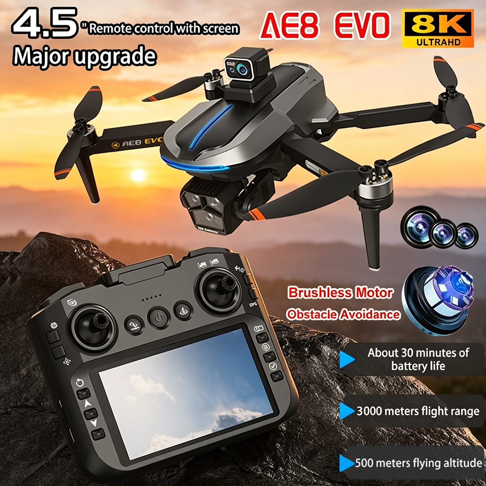 AE8 EVO Drone 4K Professional  – Drone Lidar recenzja i cena