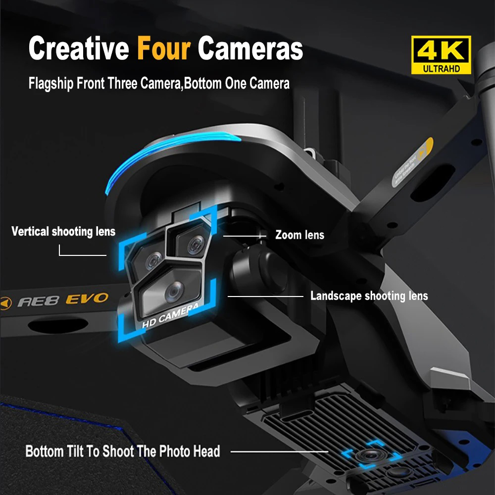 AE8 EVO Drone 4K Professional  – Drone Lidar recenzja i cena