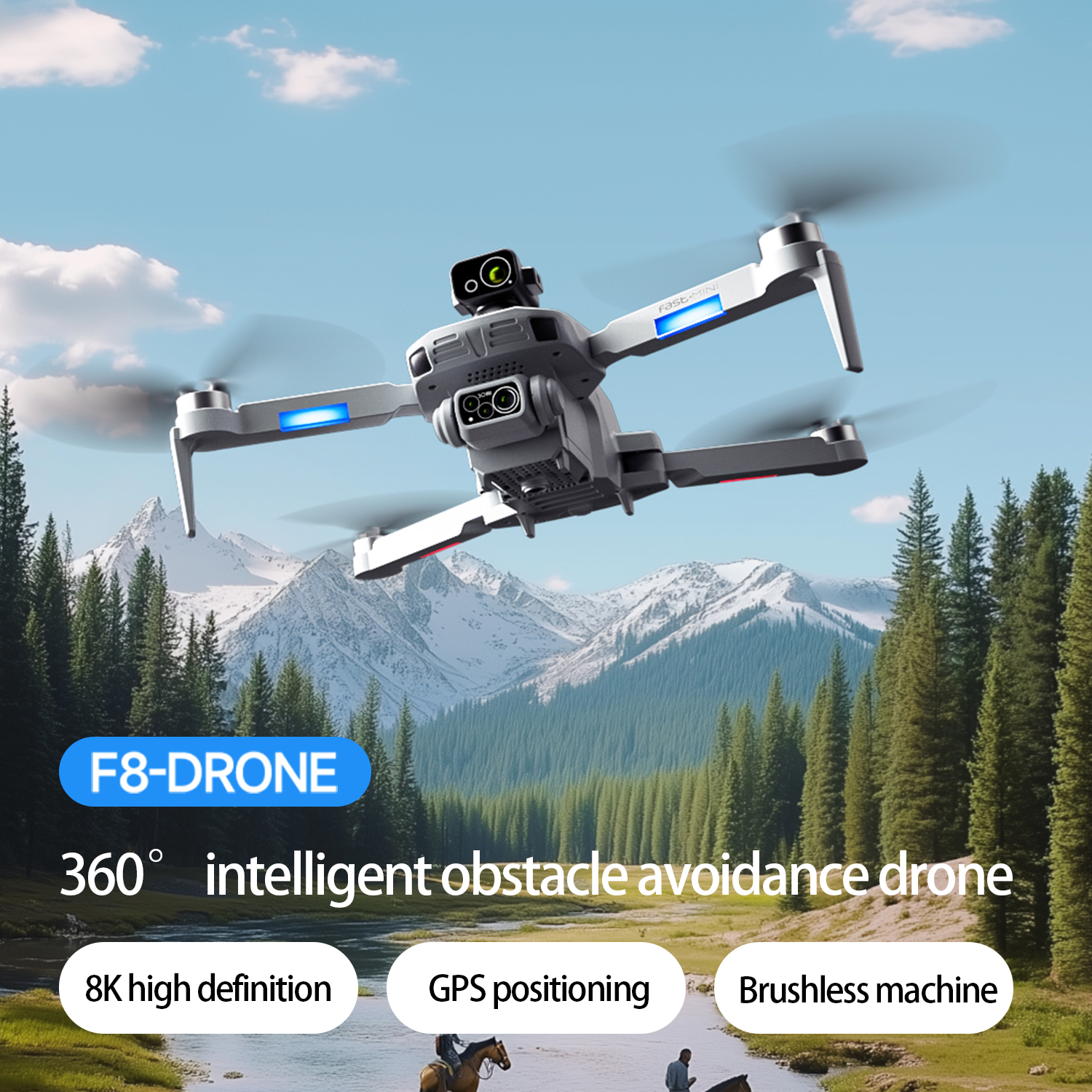F8 MAX GPS Drone Professional  – Drone Lidar recenzja i cena